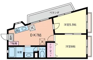 メゾンカワイ【2階】の間取り