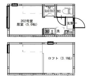 Blue Sands【1階】の間取り