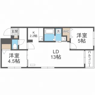 ブランシャールSH大通【3階】の間取り