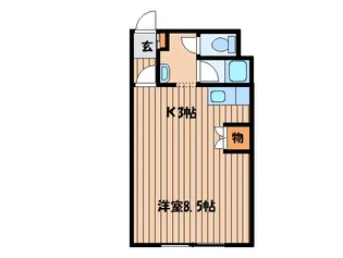 サザン麻生【1階】の間取り