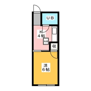 コーポコヤナギ【2階】の間取り