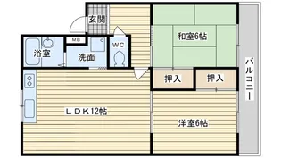 弐番館【3階】の間取り
