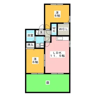 コンフォール匠【1階】の間取り