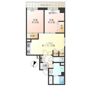 トラスティ野方【1階】の間取り