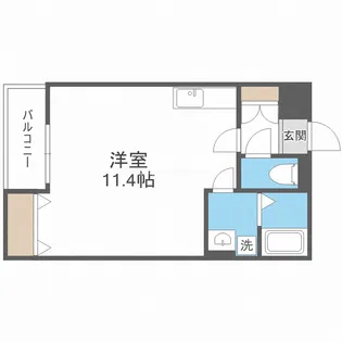 Luce御崎【1階】の間取り