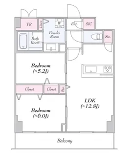 ロイジェント志村坂上【4階】の間取り
