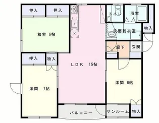 オム・デスプリ参番館【1階】の間取り