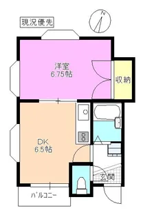 ハウス風間【1階】の間取り