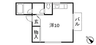 ハウル黒髪II【2階】の間取り
