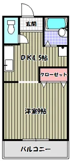 ペドラーム帝塚【2階】の間取り