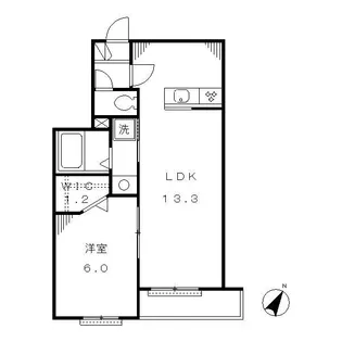 ツインヴィラ浦和B棟【3階】の間取り