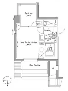 ザ・パークハビオ根岸三丁目【7階】の間取り