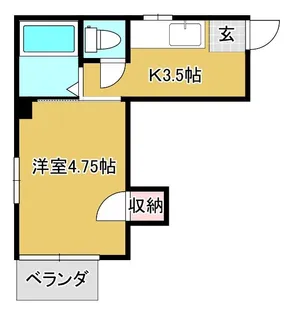 アリビオ中村西【3階】の間取り