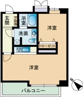M・FLAT薬院【4階】の間取り