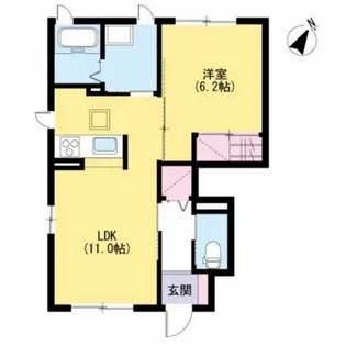 シャーメゾンYTY B【1階】の間取り