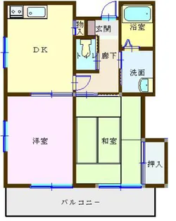 メゾンジュネス【2階】の間取り