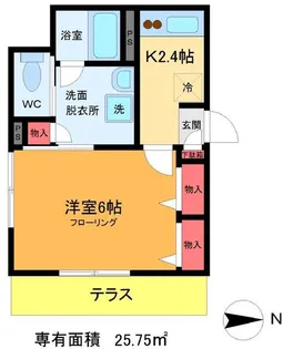 ビオラハウス【1階】の間取り