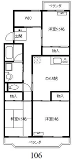 ペアシティ久喜弐番館【1階】の間取り