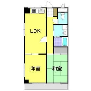 熊谷朝日ハイツ【5階】の間取り