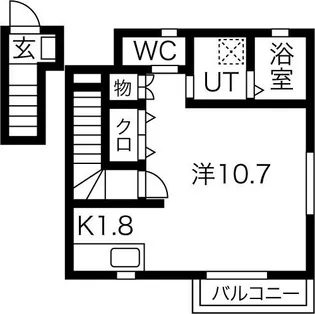 サンライズ西徳田【2階】の間取り