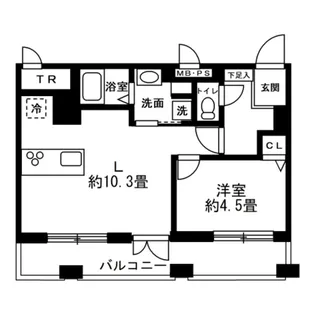 高井戸第二ハイホーム【11階】の間取り