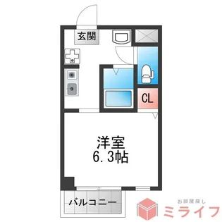 生野東 新築マンション【3階】の間取り