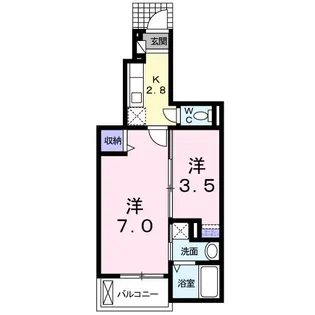 サンクレスティー【1階】の間取り