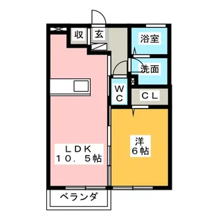 サン・ミシェル【1階】の間取り