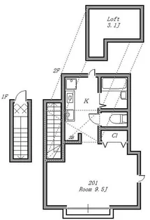 Solana 国立【2階】の間取り