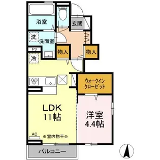 グランフルール A【1階】の間取り