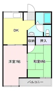 アークガーデン中山B棟【2階】の間取り