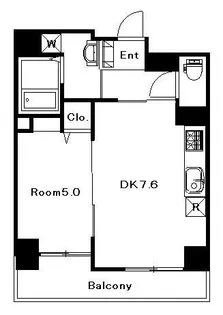 ラトゥール若葉【7階】の間取り
