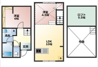 AKURA平井【2階】の間取り