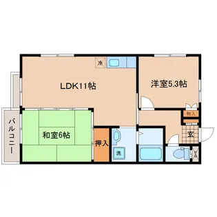 カーサ青山【2階】の間取り