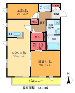 Gold Life【2階】の間取り