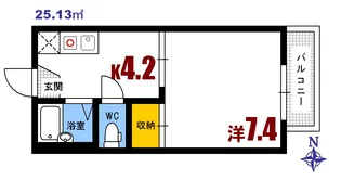 セフィラ青崎【2階】の間取り