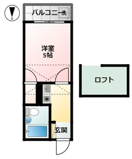 レオパレス三軒茶屋A棟【1階】の間取り