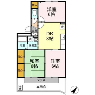 ドミール中尾【1階】の間取り