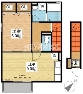コンフォール【2階】の間取り