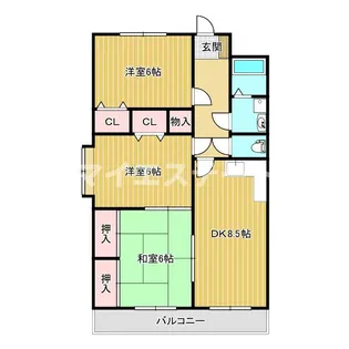 M・カルムマンション【1階】の間取り