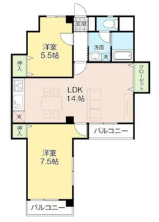 第1星野ビル【4階】の間取り