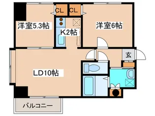 レジデンスN21【4階】の間取り