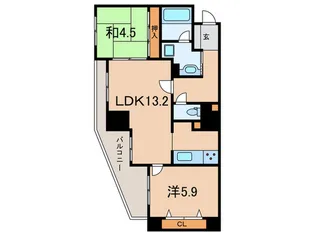 グランドメゾン神戸本山【6階】の間取り