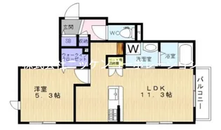アルベール南浦和【2階】の間取り