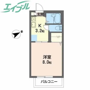 ステージア日永 E【1階】の間取り