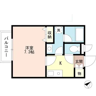 サンテ川口柳崎【1階】の間取り