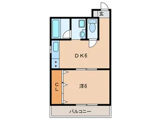 林マンション【2階】の間取り