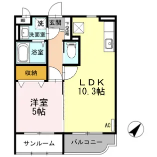 プルミエヴィラ【1階】の間取り