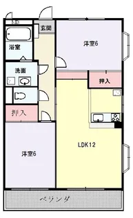 カターラ梶II【3階】の間取り