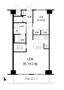 下北沢ハイタウンA棟【12階】の間取り